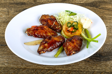Teriyaki chicken wings