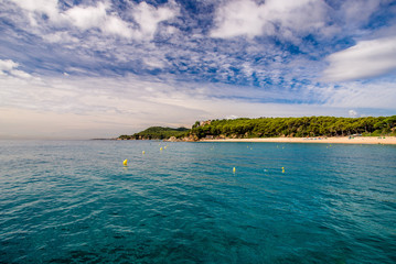 Obraz premium Beachfront Fenals.Lloret de Mar, Spain