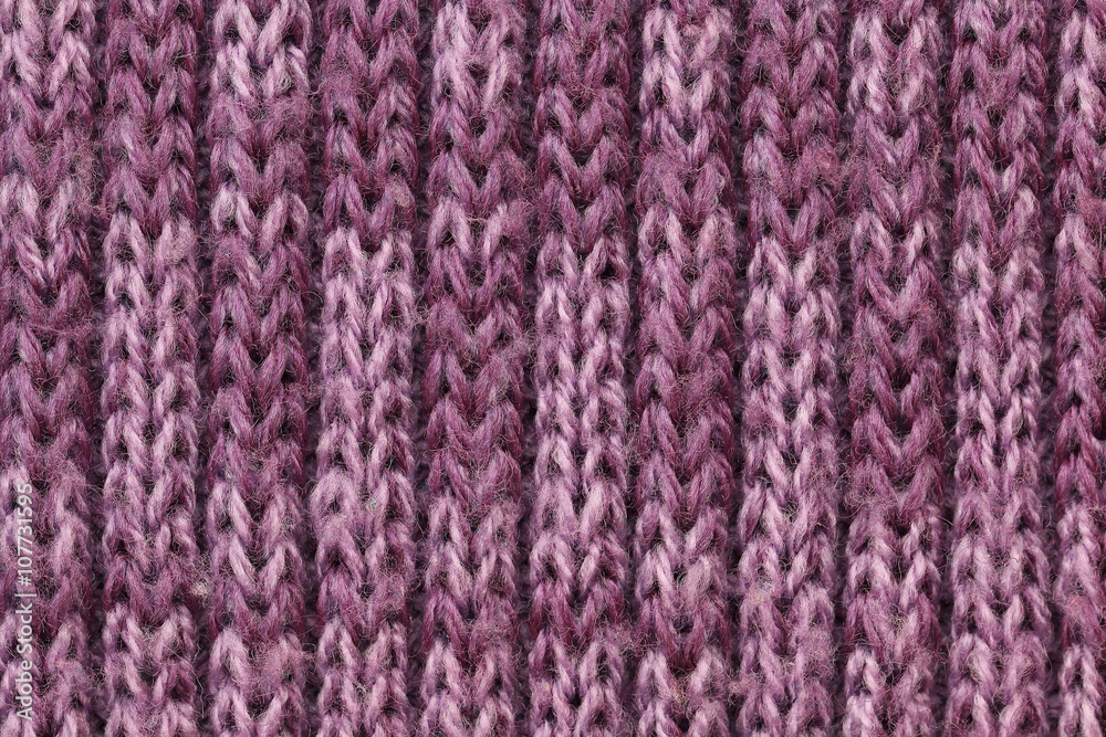 Poster purple knitting texture for pattern and background