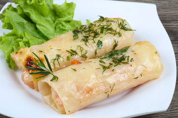 Stuffed cabbage rolls