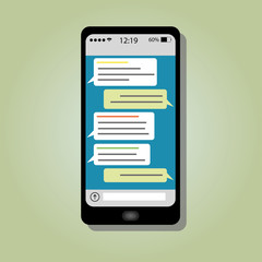 
Smartphone with conversation app
