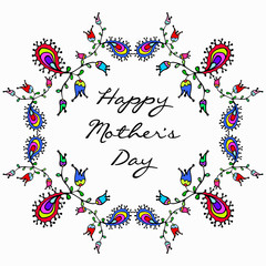 Happy Mother's Day vector illustration. Greeting card
