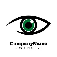 Eye vector logo icon