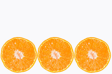 orange fruit on white background