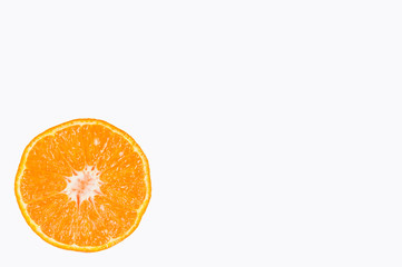 Fototapeta na wymiar orange fruit on white background