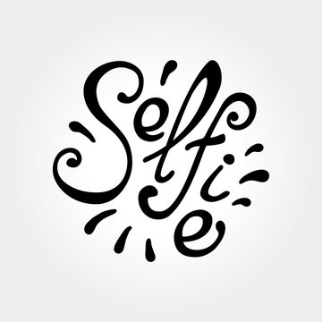 Selfie logotype sign