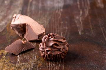 Brown chocolate candy