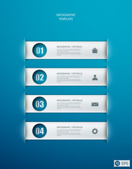infographics options banner design