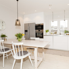 interior of a fancy kitchen