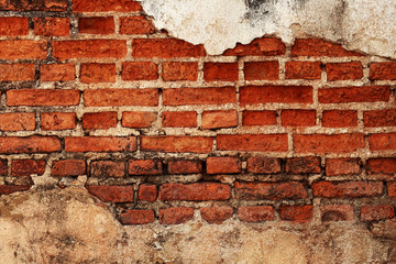 Old brick wall for pattern and background