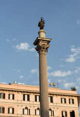Fototapeta na wymiar Rome. Column before Basilica of Santa Maria Maggiore