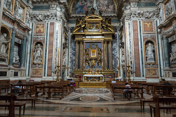  Interior of the Basilica Santa Maria Maggiore. The Borghese Chapel. Rome. Italy