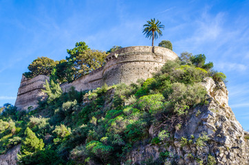 View on the hills of The Palace of the Princes of Monaco, France, Cote d'Asure