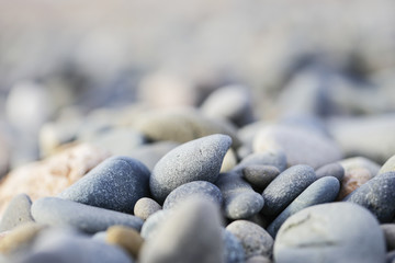 Fototapeta na wymiar The pebbles on the Cyprus beach