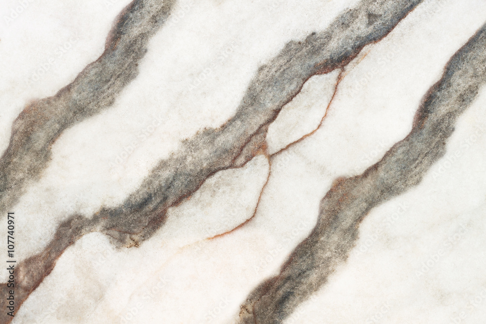 Poster Grey marble texture for pattern and background