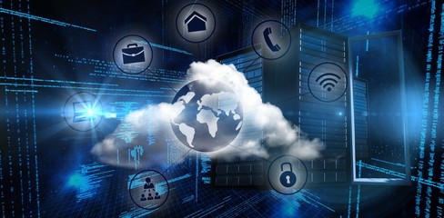 Composite image of connected world