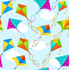 Kite Background Pattern. Vector