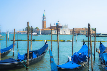 Gondole sul Canal Grande a Venezia