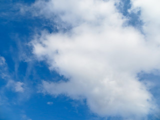 Clouds in the blue sky