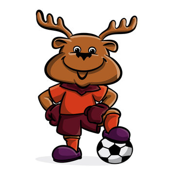 The moose soccer player