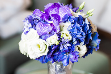 close up of wedding bouquet