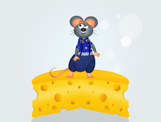 mice on cheese