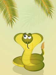 Fototapeta premium cobra in the jungle