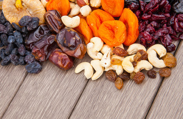 Dried fruits assortment