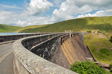 Rhayader dams in the Elan valley.