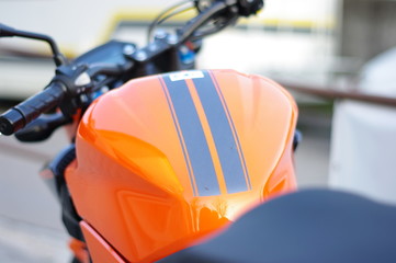 Obraz premium Motorrad orange 