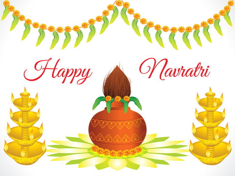 abstract artistic detailed navratri background