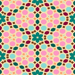 Abstract seamless geometric patterns. Kaleidoscope seamless