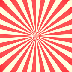 White and red sunburst pattern background - 107750762