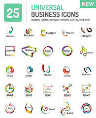 Fototapeta na wymiar Abstract business icons