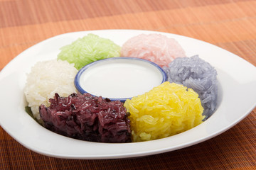 dessert sweet sticky rice