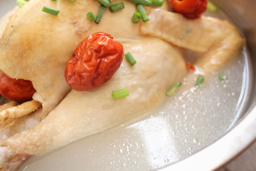 Ginseng chicken soup korean food