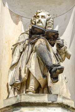 Dresden Moliere-Statue an der Semperoper