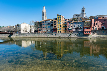 Fototapeta na wymiar Old Town of Girona