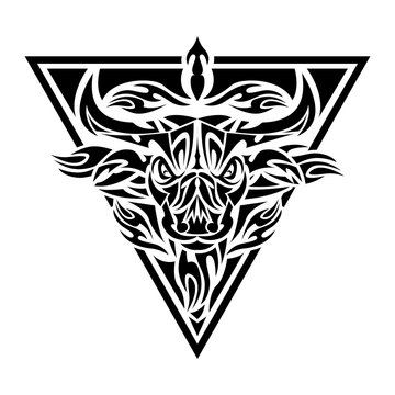 Bulls Tribal Tattoo