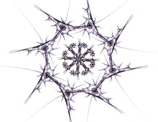 Geometry of Space series. Visually attractive backdrop made of conceptual grids curves and fractal elements suitable as element