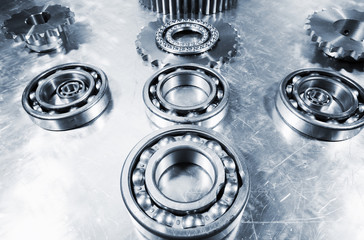titanium ball-bearings and pinions, aerospace industrial parts
