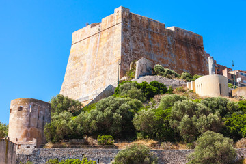 Old stone citadel of Bonifacio, Corsica, France