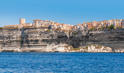 Fototapeta na wymiar Bonifacio, mountainous island Corsica, France