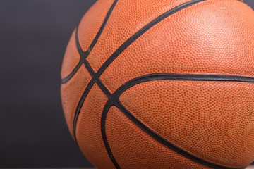 Fototapeta premium Closeup old basketball basket ball