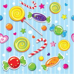 seamless pattern candy