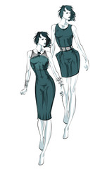 SKETCH. fashion girls