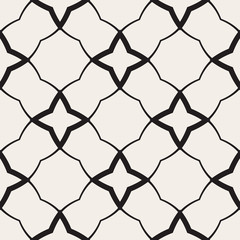 Vector decorative seamless pattern. Abstract geometric background.