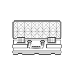vector outline protection case illustration.