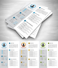 Resume. File contains text editable AI, EPS10,JPEG and free font link.