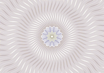 Guilloche vector background grid with a rosette in the center